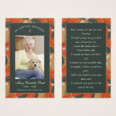 Foto Beileid Beerdigung Gedenkkarten (Vorne & Hinten)