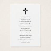 Foto Beileid Beerdigung Gedenkkarten (Rückseite)