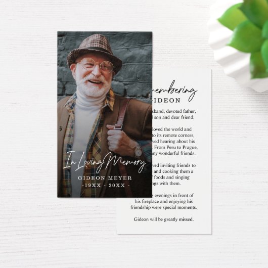 Foto Beileid Beerdigung Gedenkkarten (Schreibtisch)