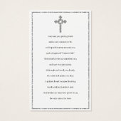 Foto Beileid Beerdigung Gedenkkarten (Rückseite)