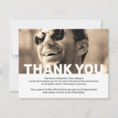 Foto Beileid Beerdigung Gedenkstätte Dankeskarte (Vorderseite)