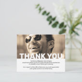 Foto Beileid Beerdigung Gedenkstätte Dankeskarte (Stehend Vorderseite)