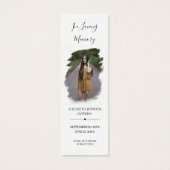 Foto Beileid Beerdigung Memorial Gedicht Lesezeich (Vorderseite)