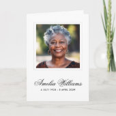 Foto Beileid bereaving danke gefaltet Karte (Vorderseite)