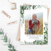 Foto Beileid Eukalyptus Beerdigung Dankeskarte