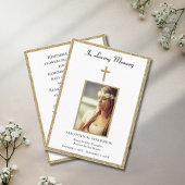 Foto Beileid Gedenkfeier Beerdigung Religiöse Visitenkarte