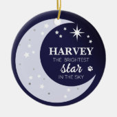 Foto Beileid Keepake Pet Memorial Star Keramik Ornament (Vorne)