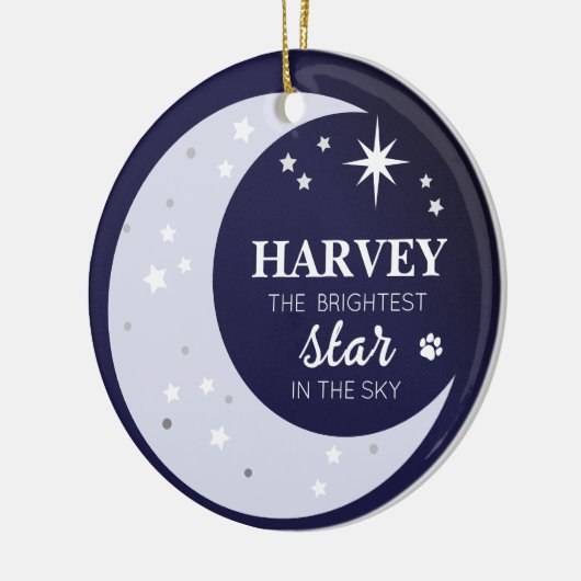 Foto Beileid Keepake Pet Memorial Star Keramik Ornament (Links)