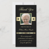 Foto Beileid Memorial Vielen Dank Foto-Karte Schwa Dankeskarte (Vorderseite)