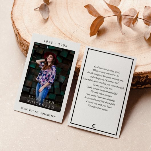 Foto Beileid Prachtkarte