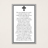 Foto Beileid Spanische Beerdigungskarte (Rückseite)