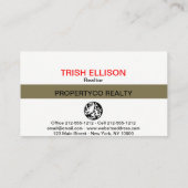 Foto Benutzerdefinierte Vorlagenbetriebskarte einf Visitenkarte (Rückseite)