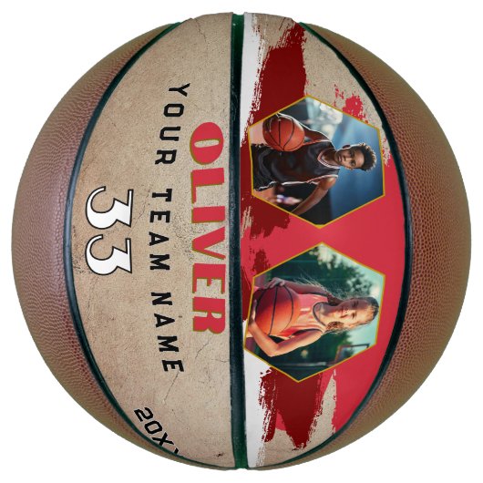 Foto "Benutzerdefinierter Name des Spielers" Team Basketball (Vertikal)