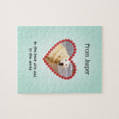 Foto-benutzerdefiniertes Textaqua Puzzle (Horizontal)