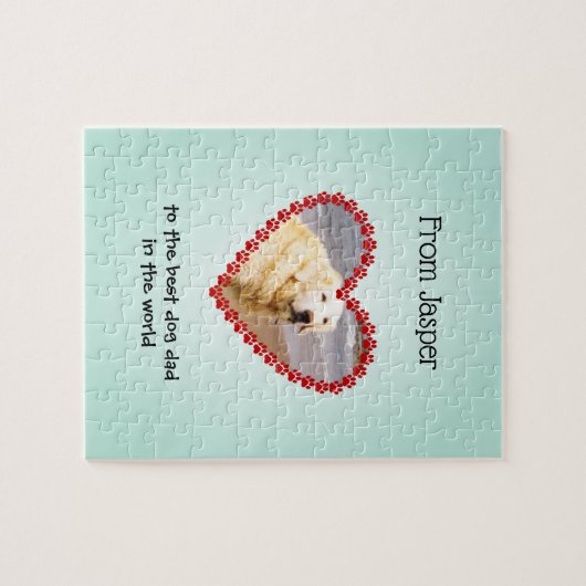 Foto-benutzerdefiniertes Textaqua Puzzle (Horizontal)