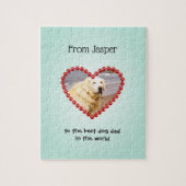 Foto-benutzerdefiniertes Textaqua Puzzle (Vertikal)