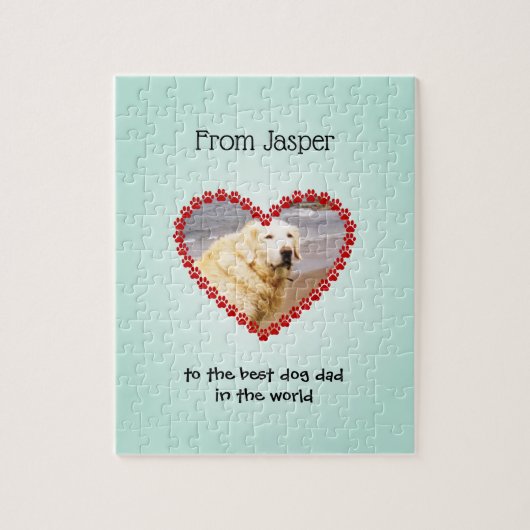 Foto-benutzerdefiniertes Textaqua Puzzle (Vertikal)