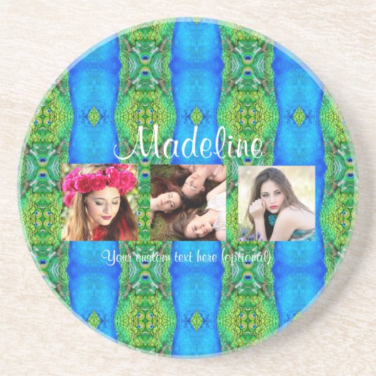 Foto benutzerdefiniertes Textvorlagenpflegelmotiv Getränkeuntersetzer (Vorne)