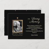 Foto Bereavement Danke, nach der Beerdigung Einladung (Vorne/Hinten)