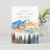 Foto-Berg Save The Date (Stehend Vorderseite)