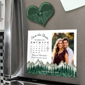 Foto Bergkalender & Pine Datum Magnet Gerettet