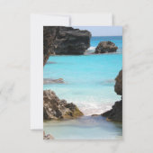 Foto Bermuda Coast & Tropical Sea RSVP Karte (Rückseite)