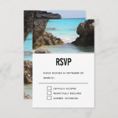 Foto Bermuda Coast & Tropical Sea RSVP Karte (Vorne/Hinten)