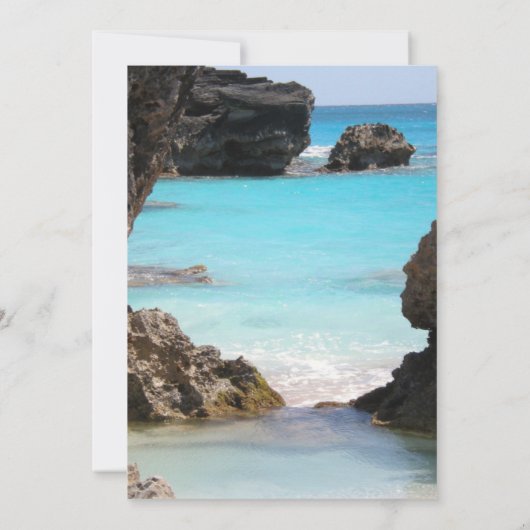 Foto Bermuda Coast & Tropical Sea Save The Date (Rückseite)