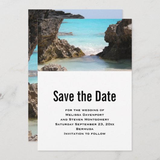 Foto Bermuda Coast & Tropical Sea Save The Date (Vorne/Hinten)