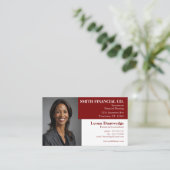 Foto Beruflich anpassbar Visitenkarte (Stehend Vorderseite)