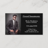 Foto beruflicher Mitarbeiter Visitenkarte (Vorderseite)