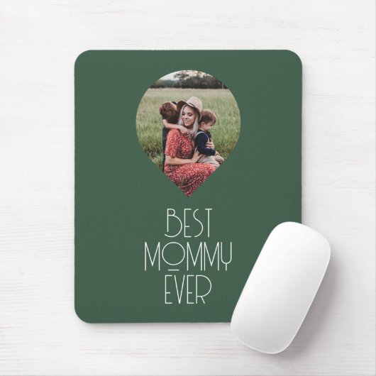 Foto Best Mommy Ever Modern Script Mousepad (Mit Mouse)