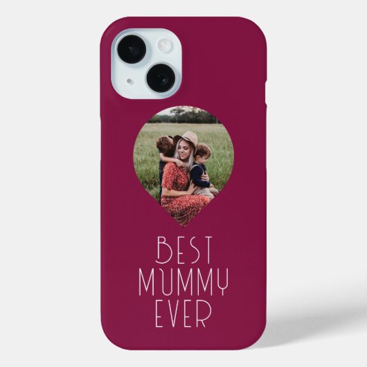 Foto Best Mummy Ever Modern Script Case-Mate iPhone Hülle (Rückseite)