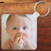 Foto Best Vater je Bold Modern Red Typografy Schlüsselanhänger (Rückseite)