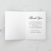 Foto-Bestattungsbelag danke gefaltet Karte (Innenseite)