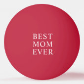 Foto Beste Mama je Rot Tischtennisball (Rückseite)