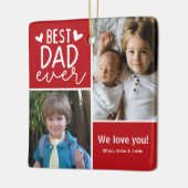 Foto Bester Vater je Keramikornament (Links)