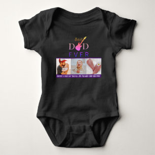 Foto Bester Vater je Trendy Niedlich 1. Vatertag Baby Strampler
