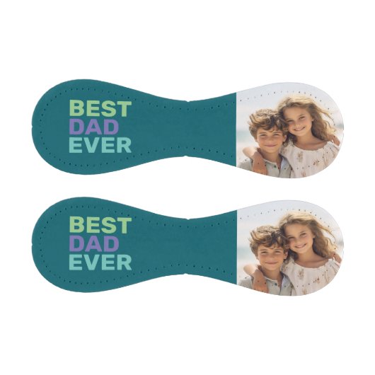 Foto Bester Vater je - Whimsisches Grüßen Blau Baseball (Paneele)