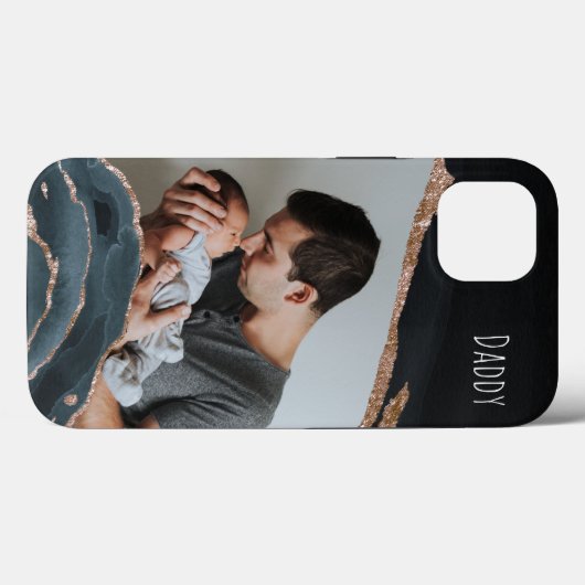 Foto Bester Vater Moderne Kunst, Dichtung und Musi Case-Mate iPhone Hülle (Rückseite (Horizontal))