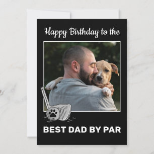 Foto Bester Vater Par Golf Geburtstagskarte