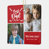 Foto Bester Vater Par Keramikornament (Links)