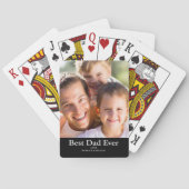 Foto bester Vater Spielkarten (Rückseite)