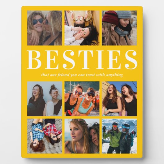 Foto Bestie Geschenk | Bester Freund Fotoplatte (Vorderseite)