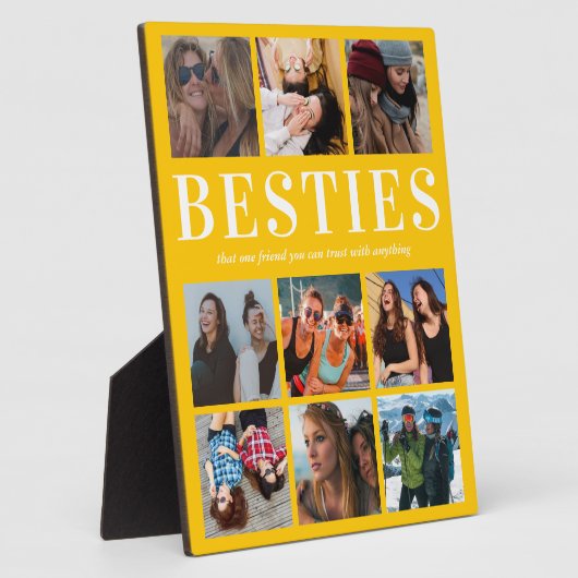 Foto Bestie Geschenk | Bester Freund Fotoplatte (Seite)