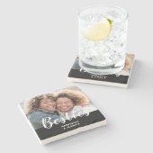 Foto Besties Steinuntersetzer (Seitenansicht)