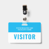 Foto Besuchernummer Ihres Gesundheitsunternehmens Ausweis (Vorderseite mit Clip)