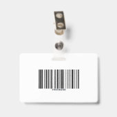 Foto Besuchernummer Ihres Gesundheitsunternehmens Ausweis (Rückseite mit Clip)