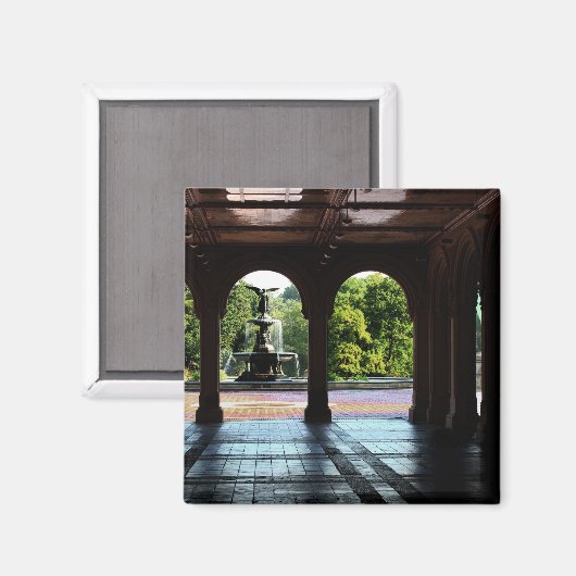 Foto Bethesda Terrace in Central Park, NYC Magnet (Vorderseite/Rückseite)