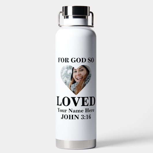 Foto Bibelverse Christlich Trinkflasche (Rückseite)